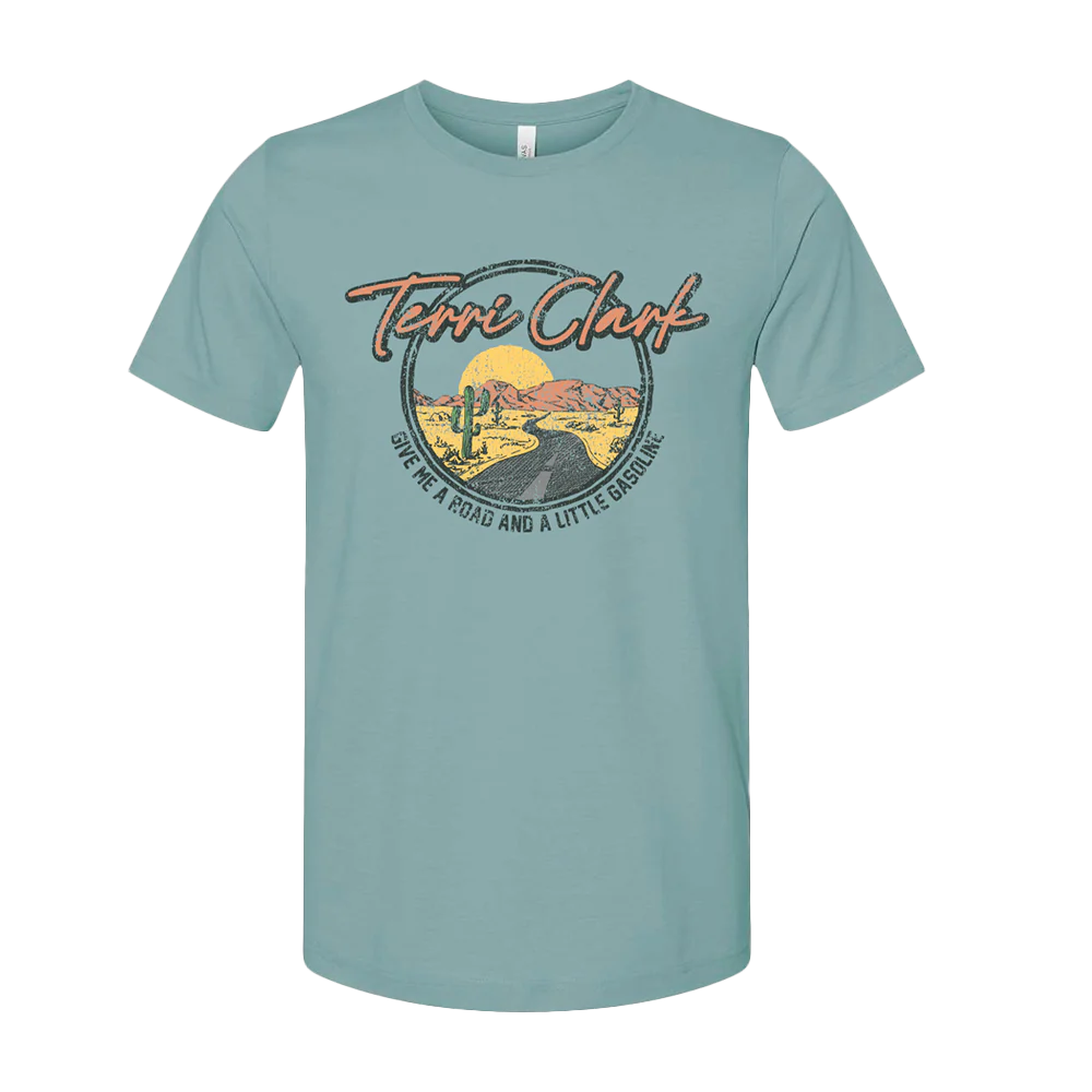 give-me-a-road-and-a-little-gasoline-desert-dusty-blue-tee_Terri-Clark-min